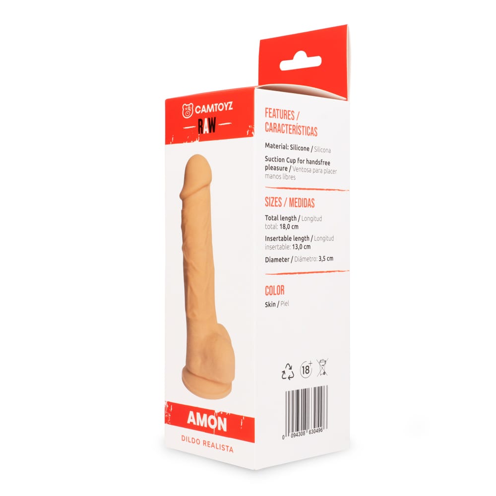 Raw Dildo Realista Amon 18 cm CamToyz - Imagen 3
