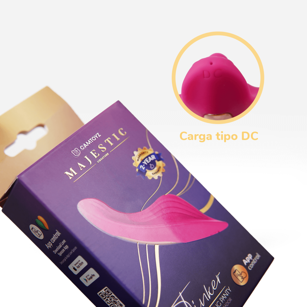 Panty Vibrador Tinker Majestic - Imagen 4